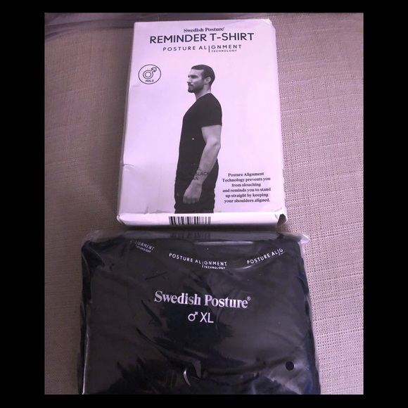 Swedish Posture men’s alignment T-shirt - Picture 2 of 8